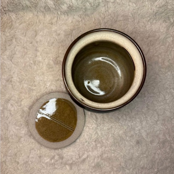 Bruce Nyeste Signed Ceramic Honey Pot, Mud Sweat And Tears Pottery, Canada, BC - Picture 6 of 9